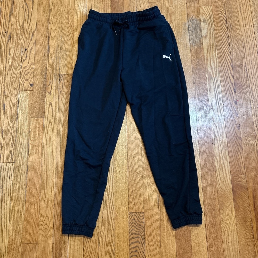 Puma Black Joggers with Logo